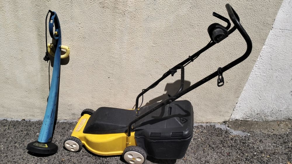 Conjunto! Corta-relva elétrico Club Garden EP 350 + Aparador de relva elétrico – vendo Conjunto