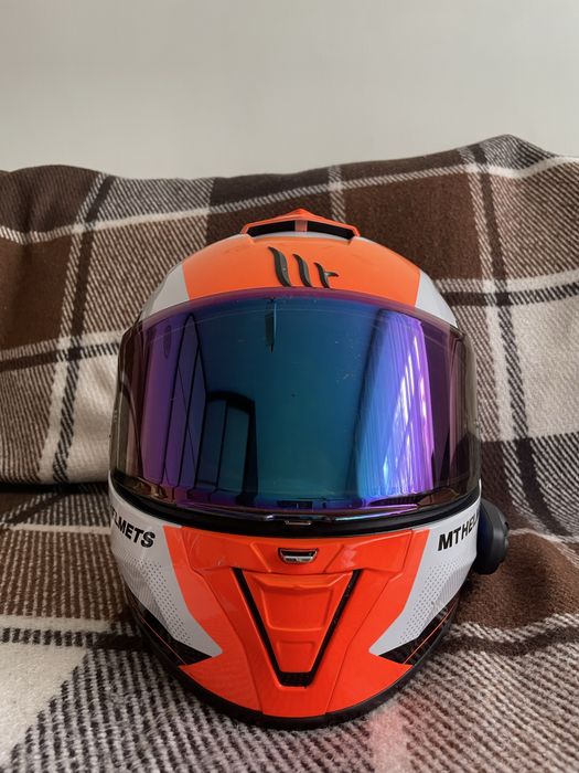 Шолом MT helmets + гарнітура sena