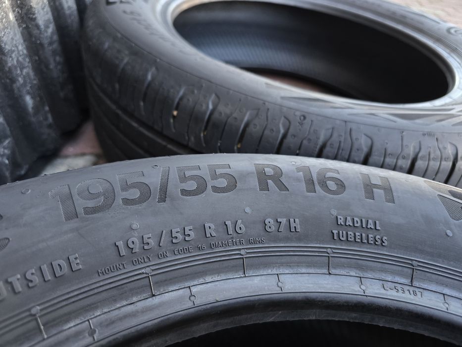 Komplet opon letnich 195/55R16 87H Continental EcoContact 6