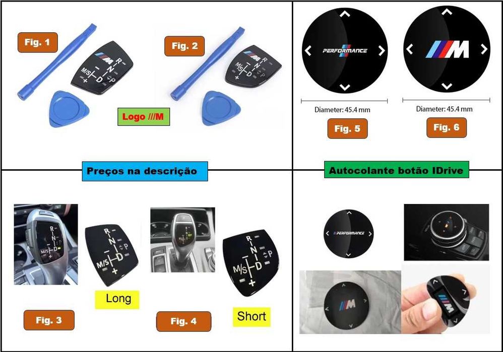 Autocolantes stickers gel e metal BMW a partir de €3,50