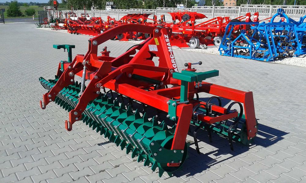 Agregat uprawowo siewny AgroMasz AS3 3m na pazurkach z hydrapackiem