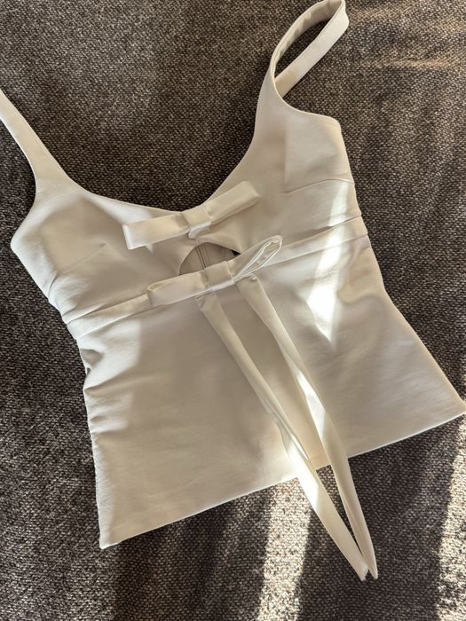 топ zara з бантами
