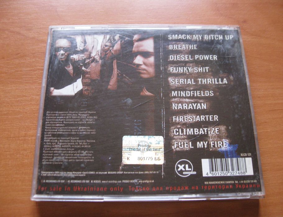 CD диск The Prodigy – The Fat of the Land