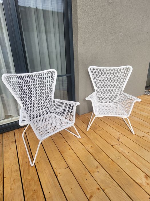 Fotel HÖGSTEN -bialy ikea 2szt-jak nowe