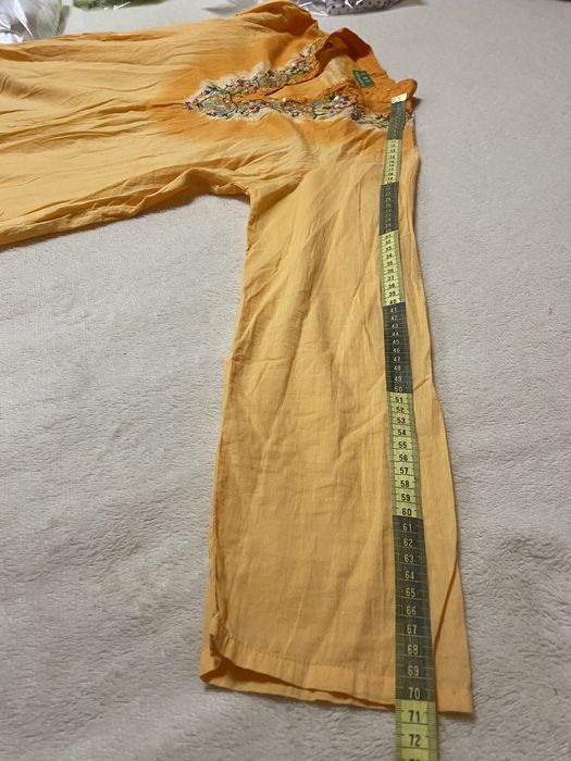 Накидка парео рубашкою на море льон розмір М