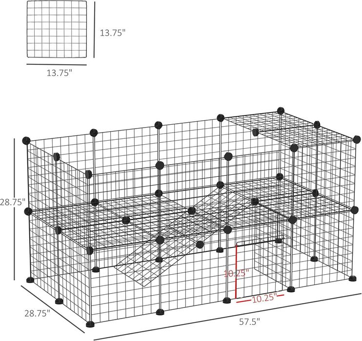 PORTES GRÁTIS - Cerca metálica para ROEDORES com 36 painéis