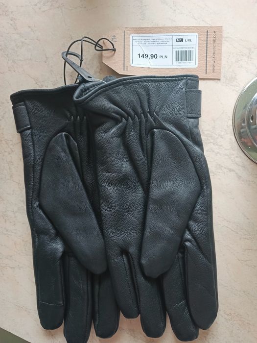 Rękawiczki medicine męskie skórzane m/l