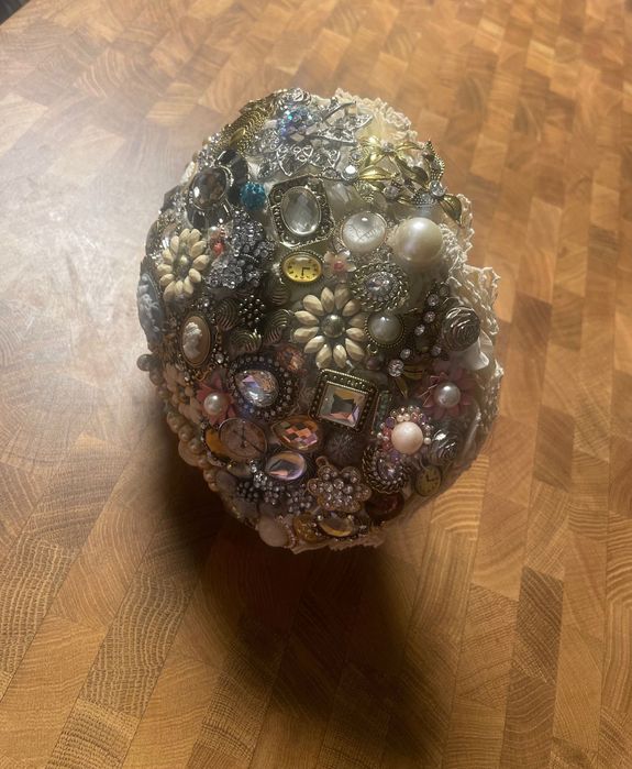 Bukiet ślubny z broszek z butonierką - KOMPLET