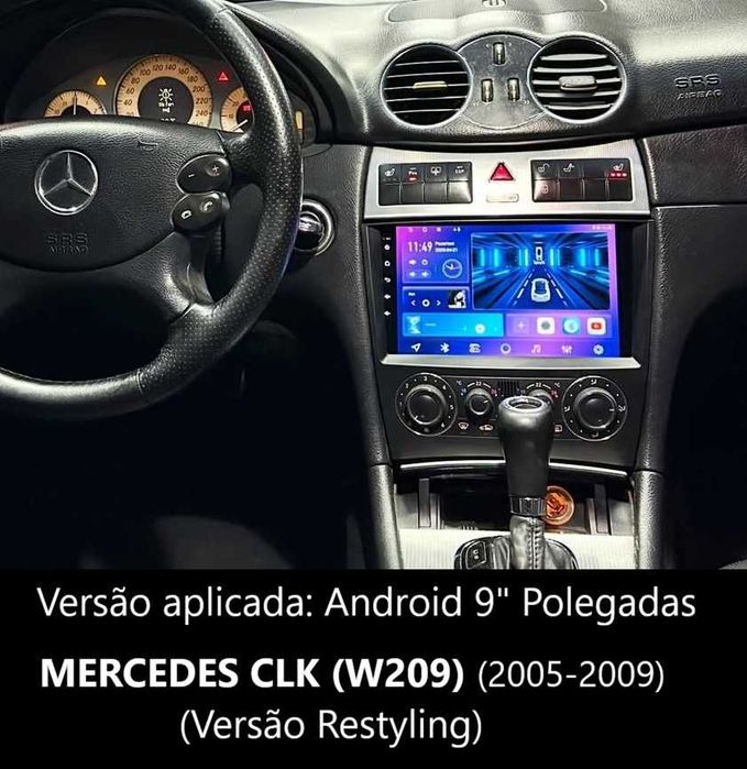 Rádio 2DIN Mercedes CLK • Android GPS • W209 • CLK200 CLK230 CLK270