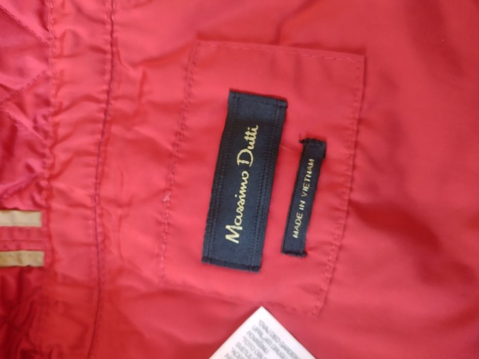 Massimo dutti czerwona kurtka 38