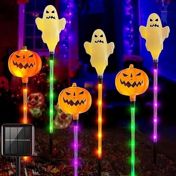 Dekoracja na Halloween, do ogrodu, 6 sztuk, dekoracja na zewnątrz,
