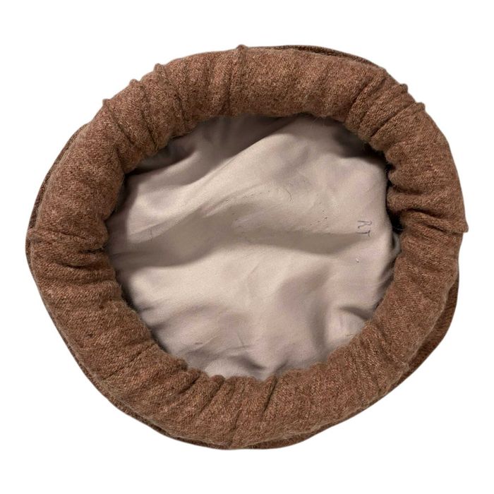 Boné de inverno Cap Chapéu Pakol 100% feito à mão (marrom enferrujado)