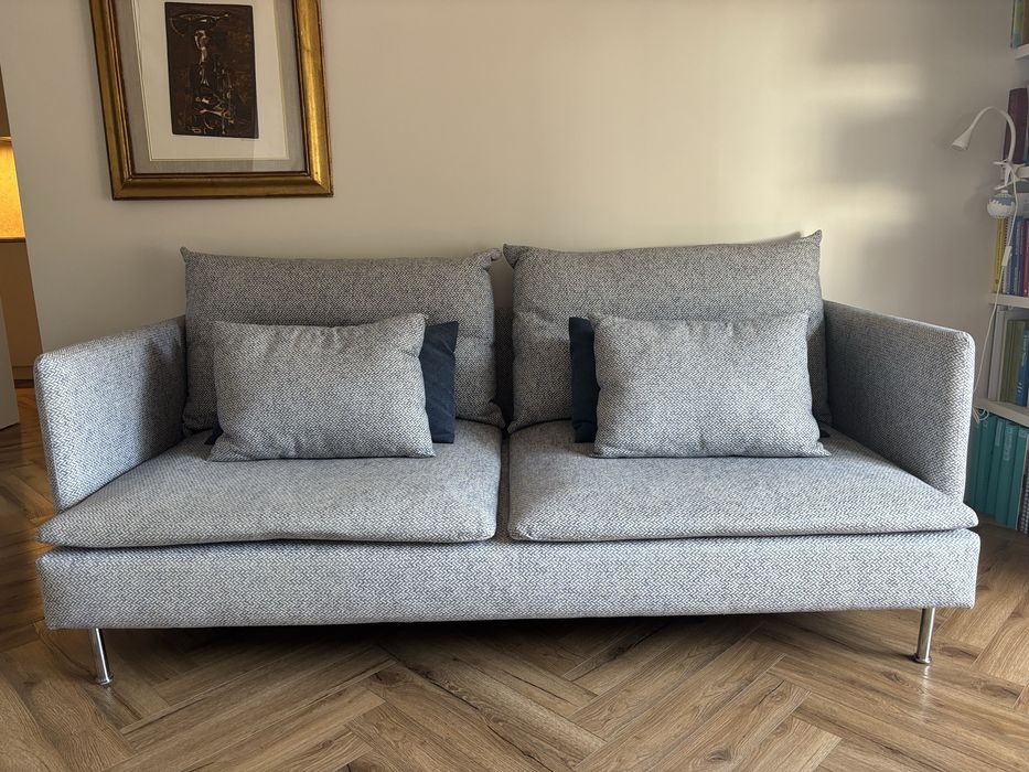 Sofá 3 lugares Ikea, gama Söderhamn forrado de novo