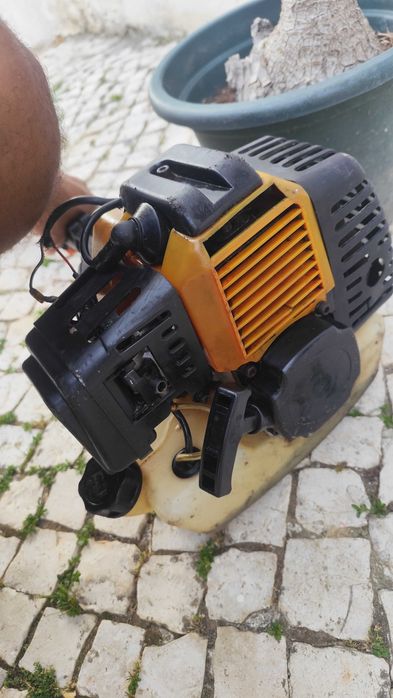 Roçadora Bricofer a Trabalhar