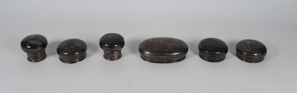 7 tampas antigas Sterling Silver G. H.J. Hallmarked
