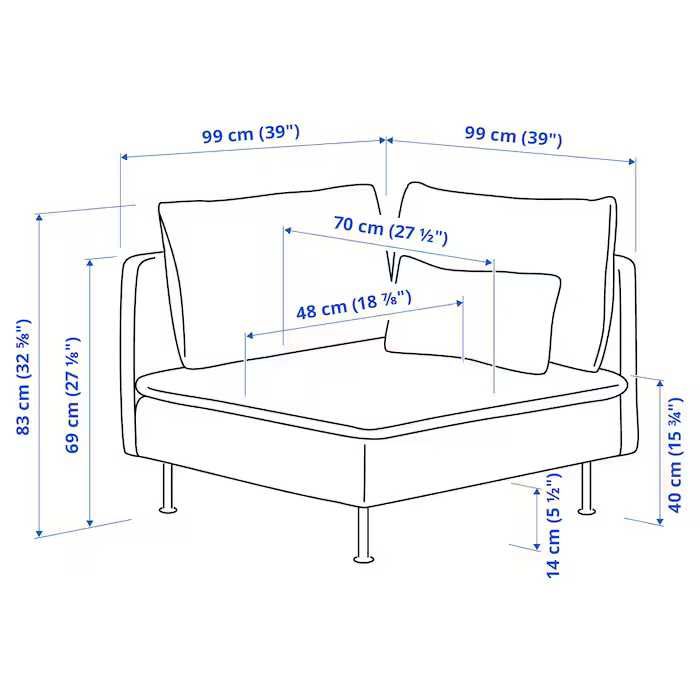 IKEA SÖDERHAMN Sofa sekcja narożna kolor Samsta- dostawa gratis