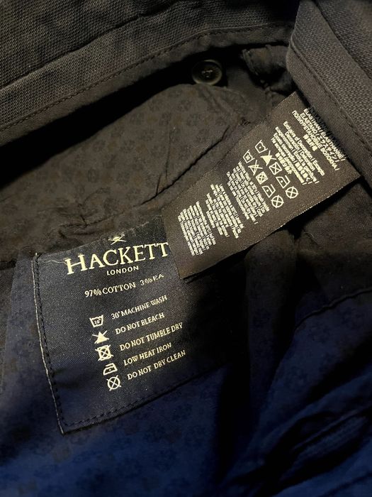 Calças Chino Hackett Kensington Slim Azuis Escuras (Tamanho 30)