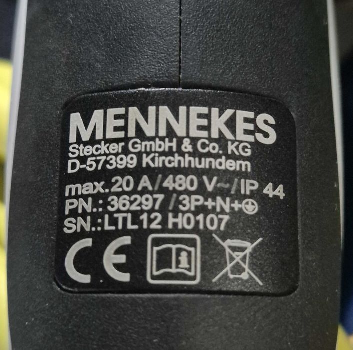 Cabo carregamento 7 metros trifásico (22 kW) Mennekes 36297