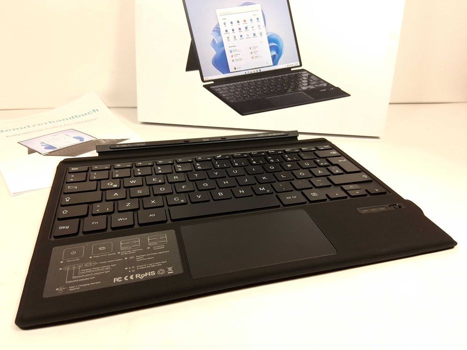 Z116 Klawiatura Bluetooth Touchpad Surface Pro 3/4/5/6/7/7+ QuloseEtui
