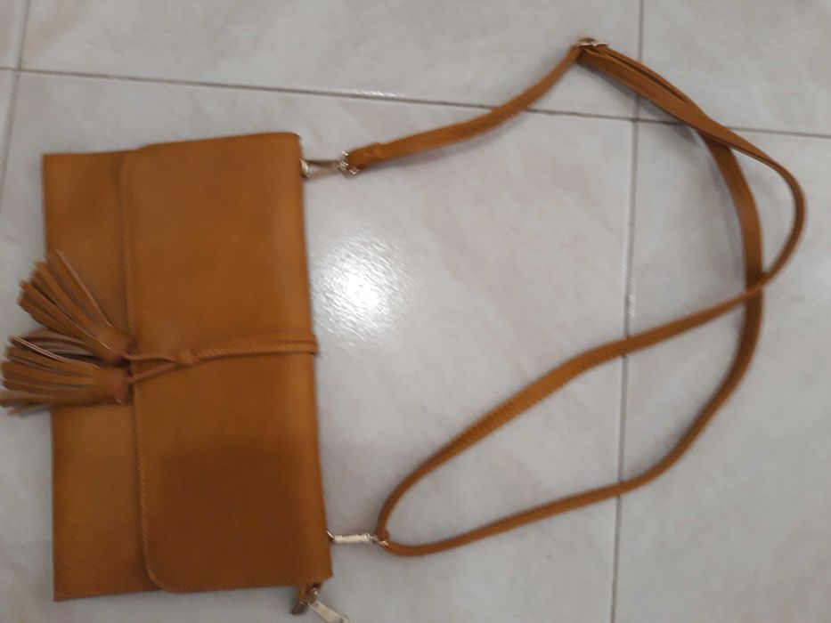 Mala pochete amarelo mostarda