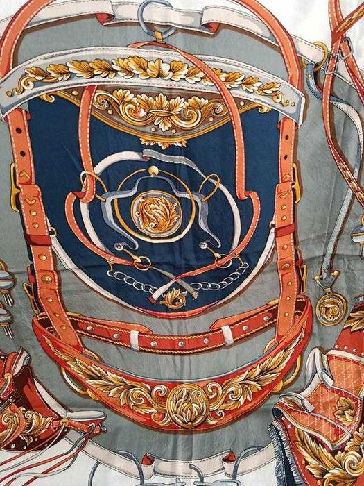 Шовкова хустка в кінному стилі, 85х88 см