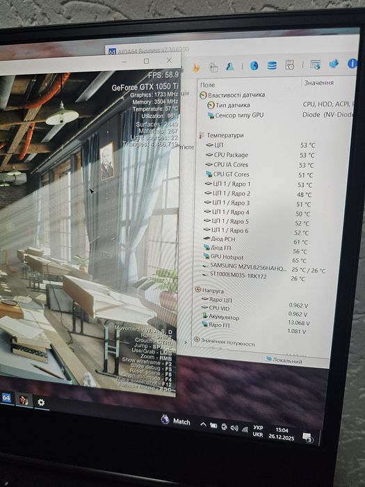 Ноутбук Lenovo Legion Y730-15ICH (I7-8750H,GTX1050Ti,16Gb,256+1Tb)