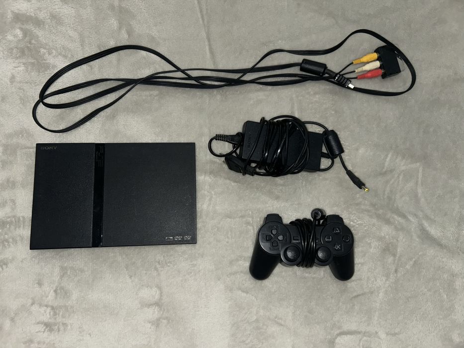 Ps2 slim com 8 jogos