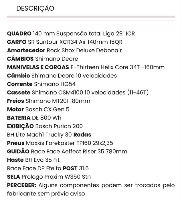 Bicicleta BH Ilynx 800w
