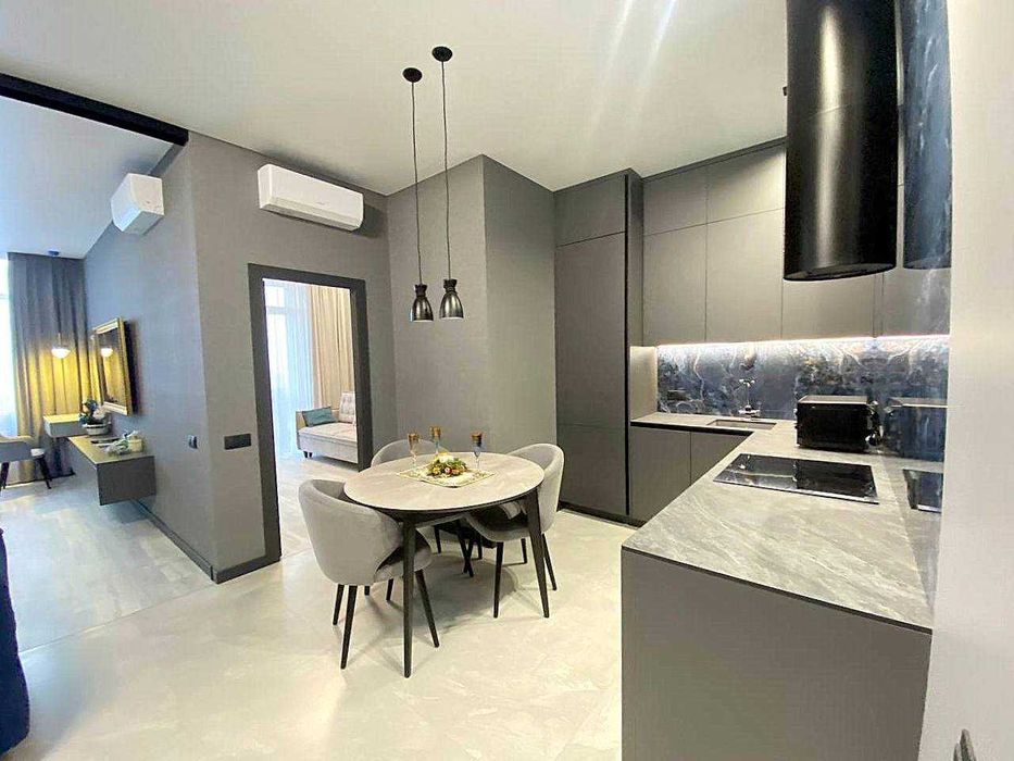 новая дизайнерская квартира в жк Олимпийский, панорама моря