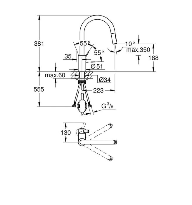 Grohe Eurosmart cosmopolitan NOWA bateria kuchenna