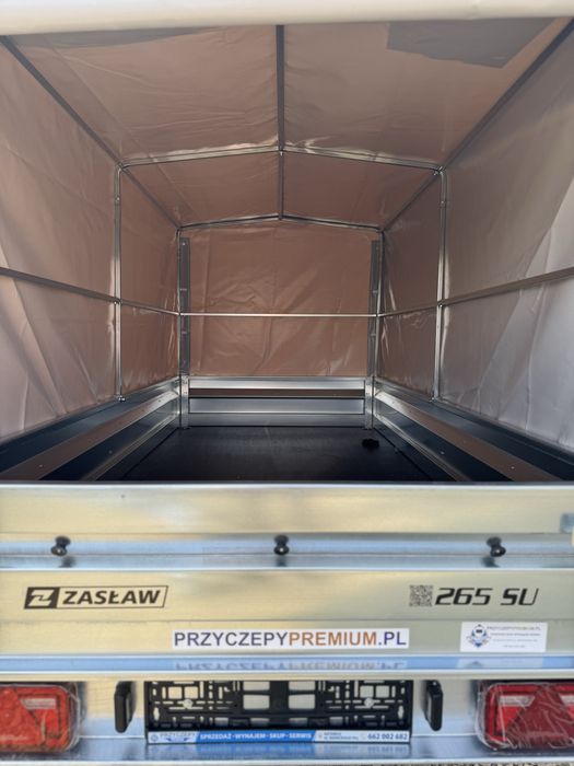 Przyczepa ZASŁAW 265SU + Stelaż Plandeka H1000 LED Polski Producent  | DOSTAWA | RATY | GOTOWA DO REJESTRACJI | FAKTURA 23%