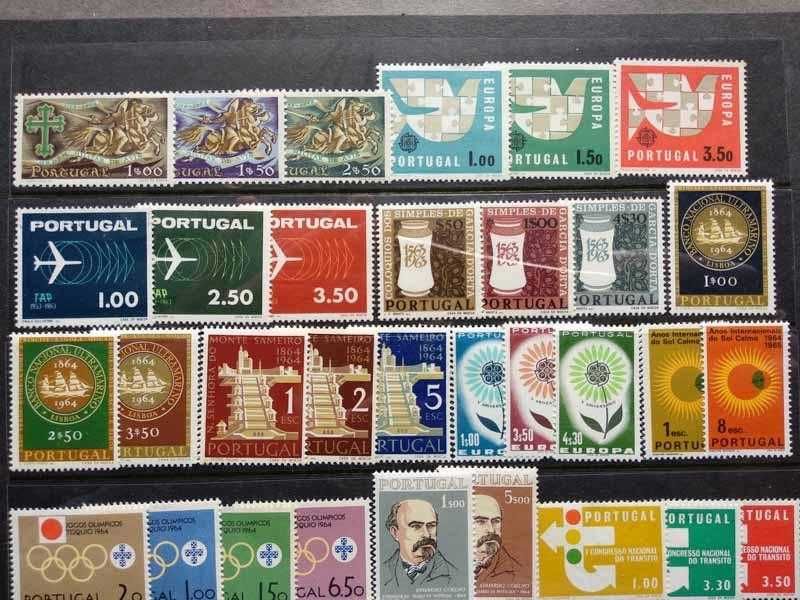 Selos Portugal de 1961 a 1965 - completo