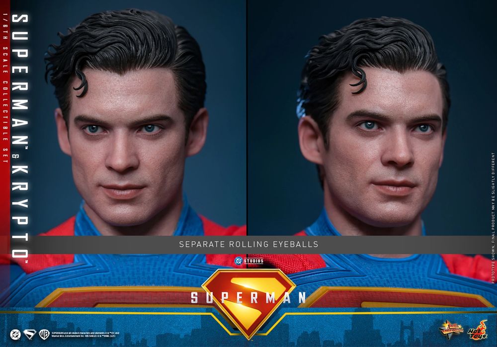 Фігурка 1/6 Hot Toys MMS 812 Superman 2025: Superman & Krypto