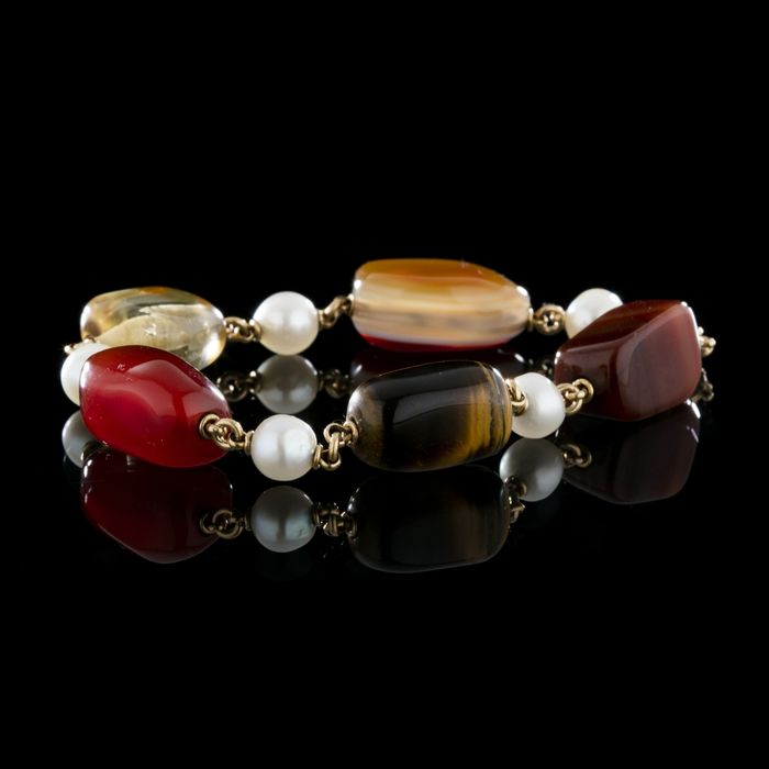 Prata - Pulseira em Ouro de 19.2K