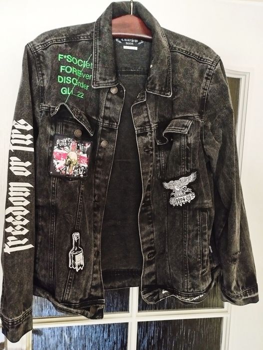 Katana jeansowa czarna L