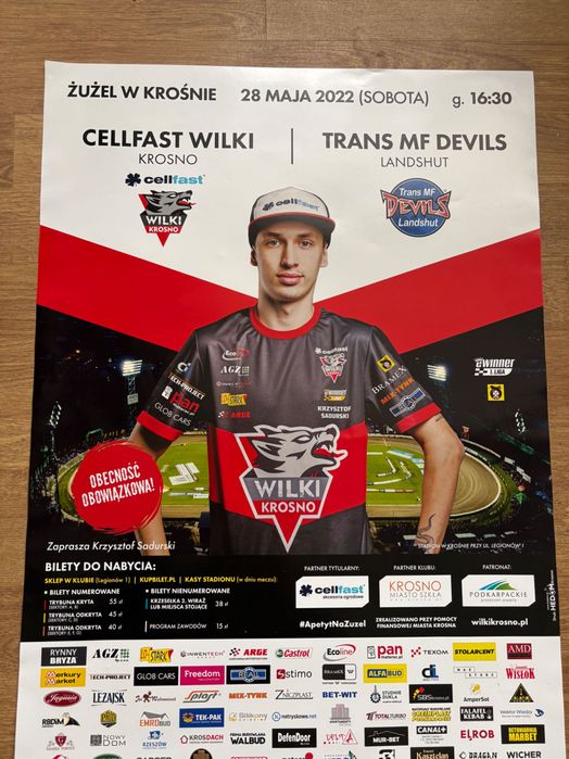 Plakaty meczowe Wilki Krosno