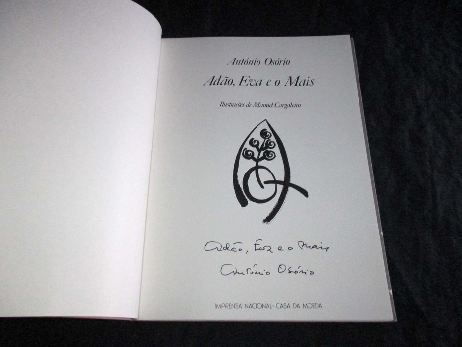 Livro Adão Eva e o Mais António Osório Manuel Cargaleiro Numerado