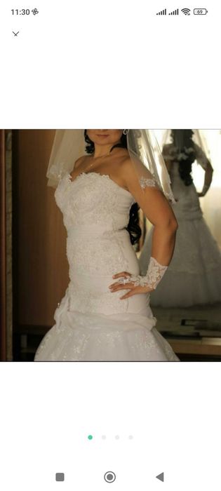 Весільна сукня рибка