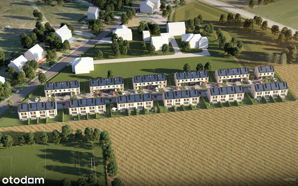 Nowy Dom, wkrótce gotowy, Ogród, 4 pokoje + poddasze 44m2