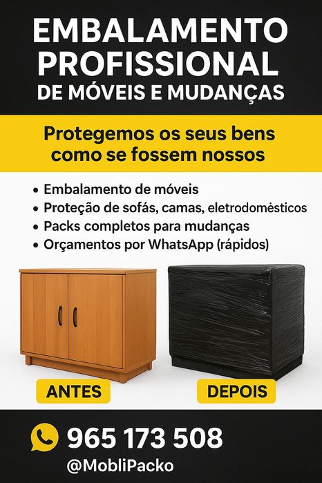 MobliPacko – Montagem, acondicionamento de Móveis e Mudanças.