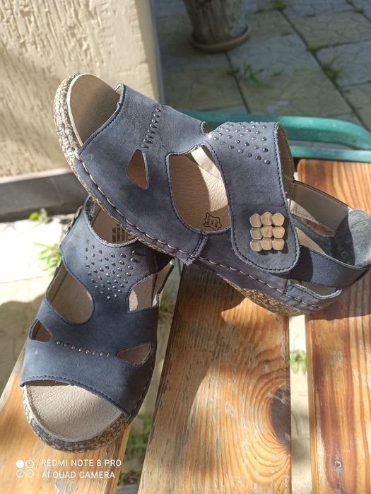 Босоножки RIEKER.цвет синий.