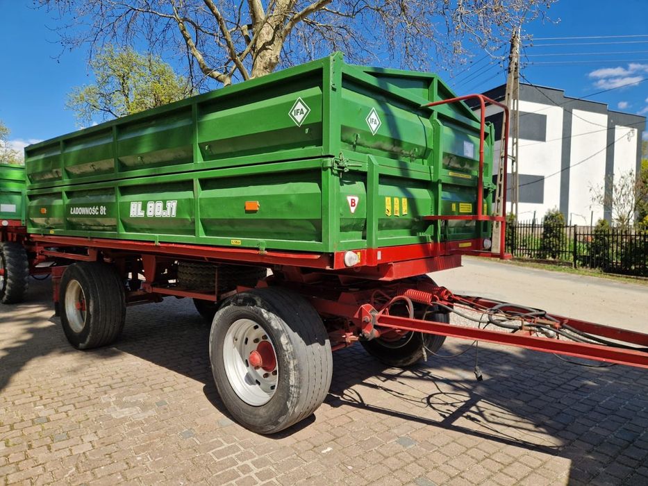 Ifa HL 80.11 / HW 60.11 2013r. Ładowność 8T  Przyczepa rolnicza używana