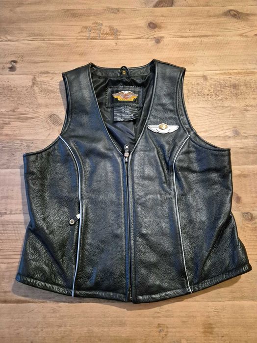 Colete Harley Davidson 100th aniversário pele senhora