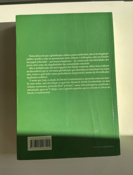 Manual de Direito Constitucional - Jorge Gouveia Barcelar