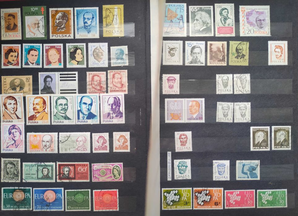 Klaser A4 znaczki ze sławnymi ludźmi