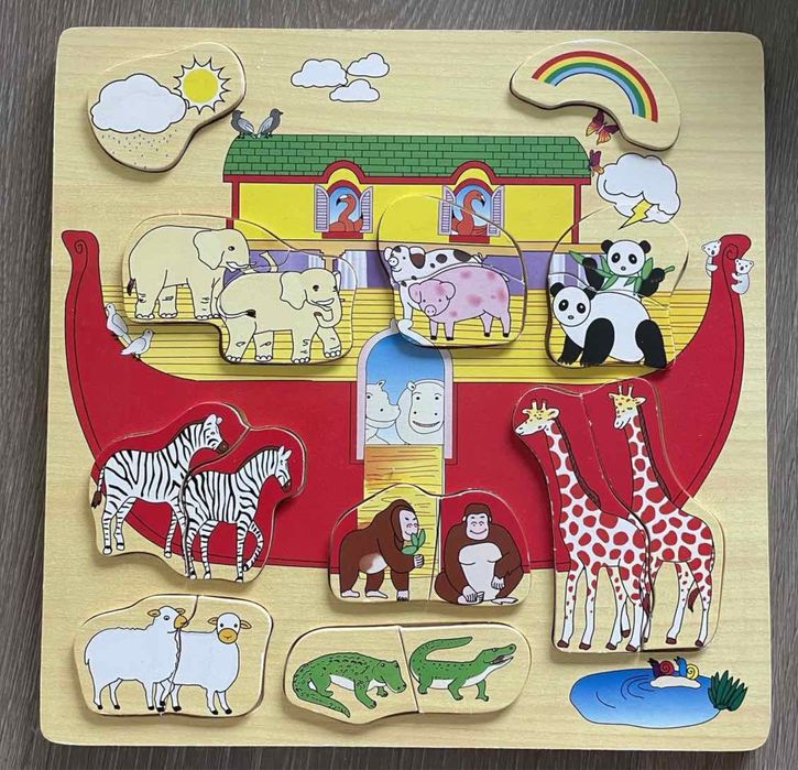 Puzzle de madeira - Arca de Noé
