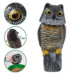 Espanta Aves, CORUJA cabeça rotativa