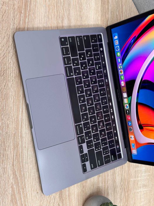 Apple MacBook Pro M1 2020/13.3"(2560X1600) 2338 Spece Gray/8Gb Ram/512Гб SSD/БЕЗ БЛОКУВАНЬ/ІДЕАЛ/Гарантія 3міс! /Макбук Про М1 Львів /Повний/Комплект!