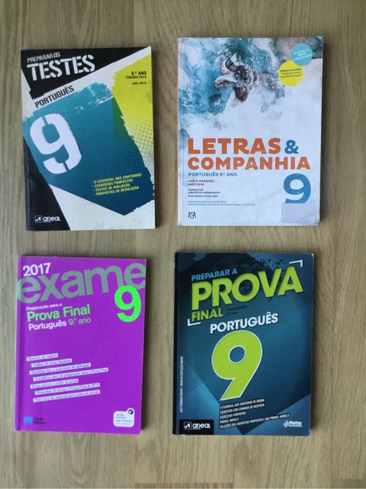 Manuais e livros de exercícios Português 7°, 8°, 9°, 10°, 11° e 12°