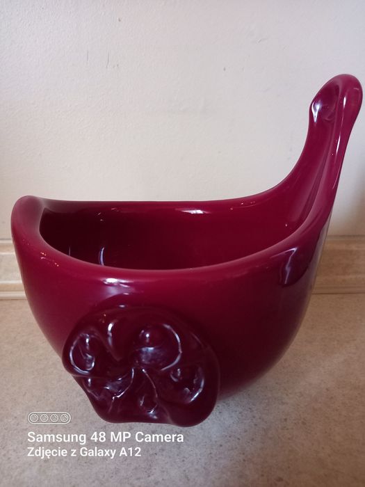 Solniczka Ząbkowice szkło czerwone